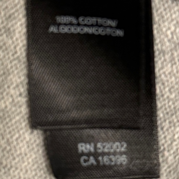 DKNY Gray V-Neck SweatShirt Size Large - Picture 5 of 5